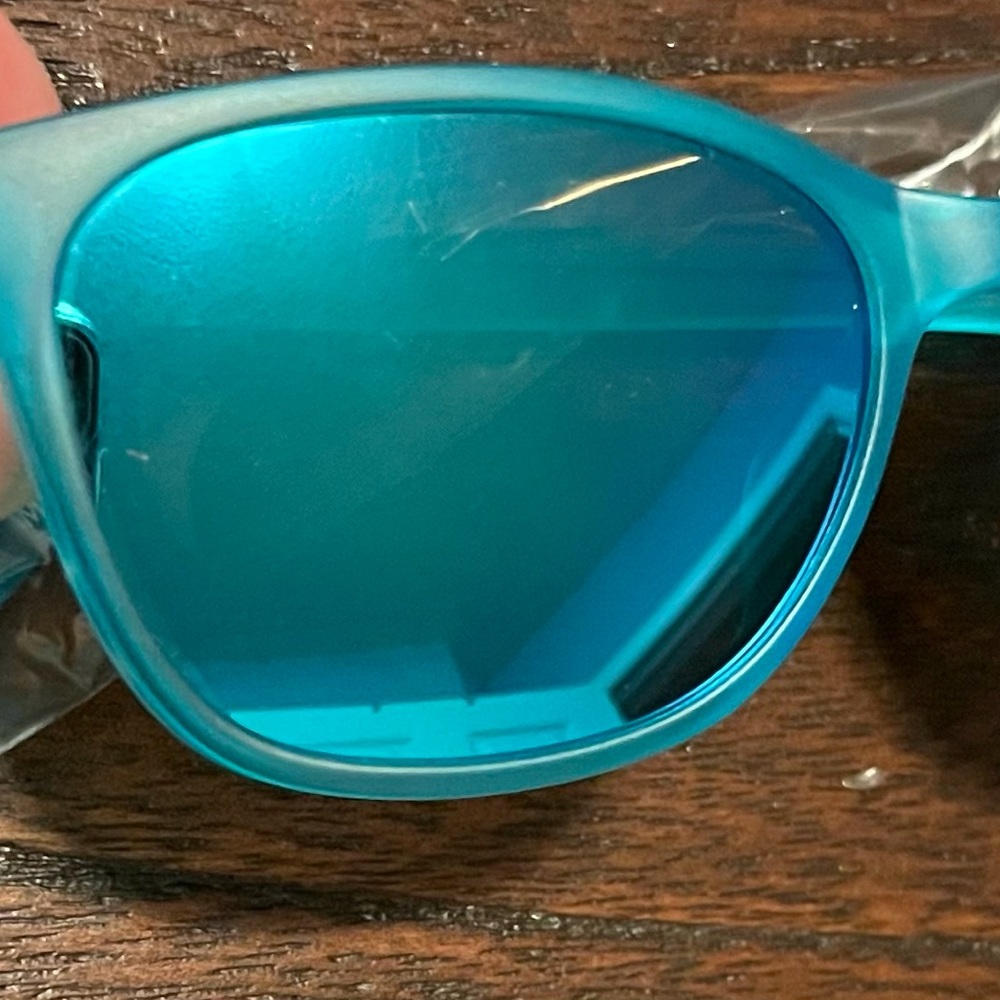 New Prescription Polarized Sunglasses Glasses Teal Mirror Lens -0.5 -0.25 +1.25